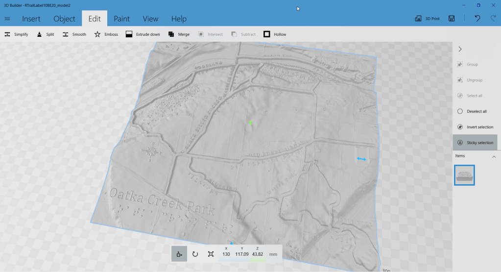 Using Microsoft 3D Builder to Create the Final STL