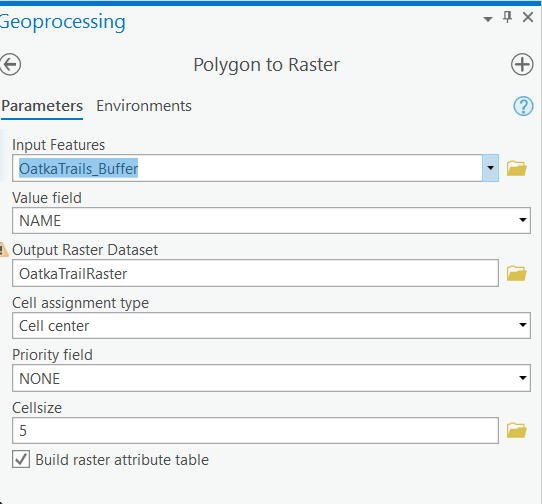 Polygon to Raster Tool