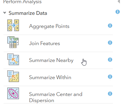 Back to the Analysis to find the Join Features tool